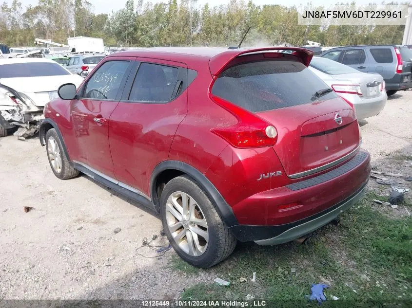 2013 Nissan Juke VIN: JN8AF5MV6DT229961 Lot: 12125449