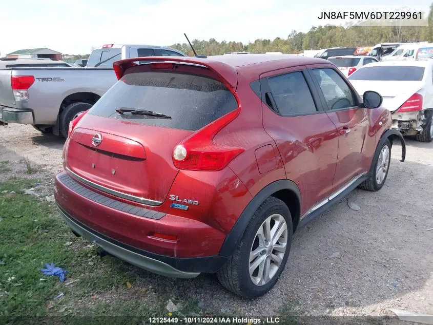 2013 Nissan Juke VIN: JN8AF5MV6DT229961 Lot: 12125449