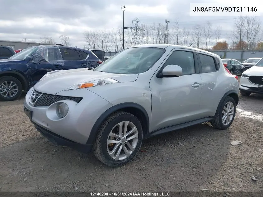 2013 Nissan Juke S/Sv/Sl VIN: JN8AF5MV9DT211146 Lot: 12140208