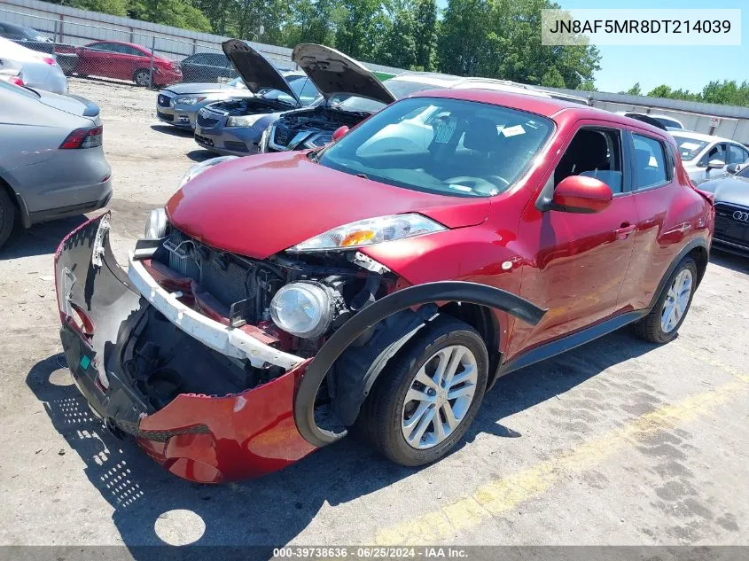 2013 Nissan Juke S VIN: JN8AF5MR8DT214039 Lot: 39738636