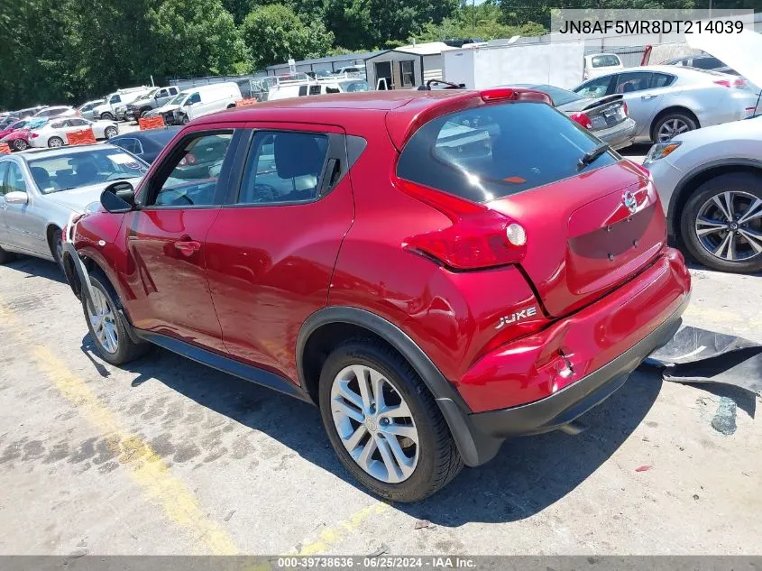 2013 Nissan Juke S VIN: JN8AF5MR8DT214039 Lot: 39738636