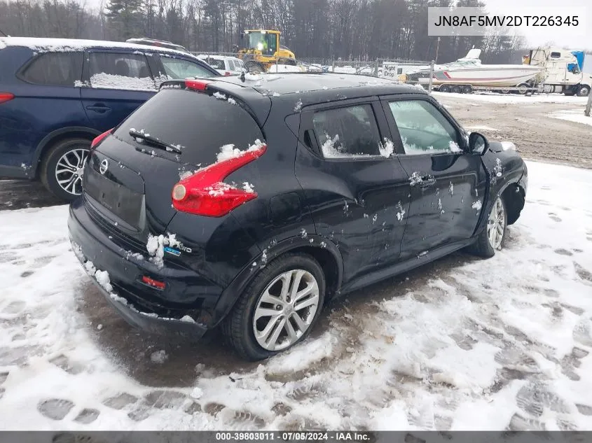 2013 Nissan Juke Sv VIN: JN8AF5MV2DT226345 Lot: 39803011