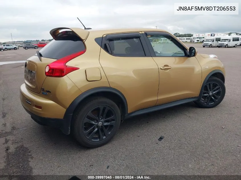 2013 Nissan Juke Sl VIN: JN8AF5MV8DT206553 Lot: 39997045