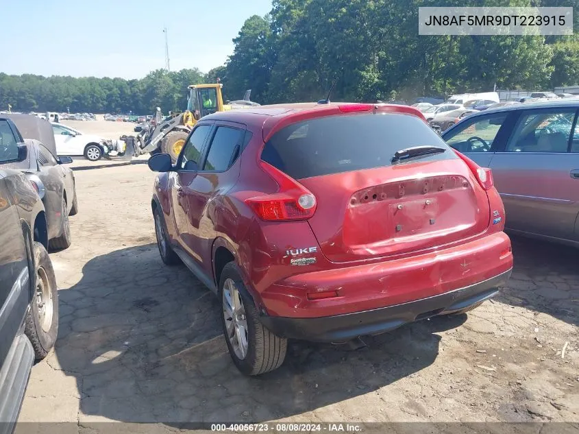 2013 Nissan Juke Sl VIN: JN8AF5MR9DT223915 Lot: 40056723