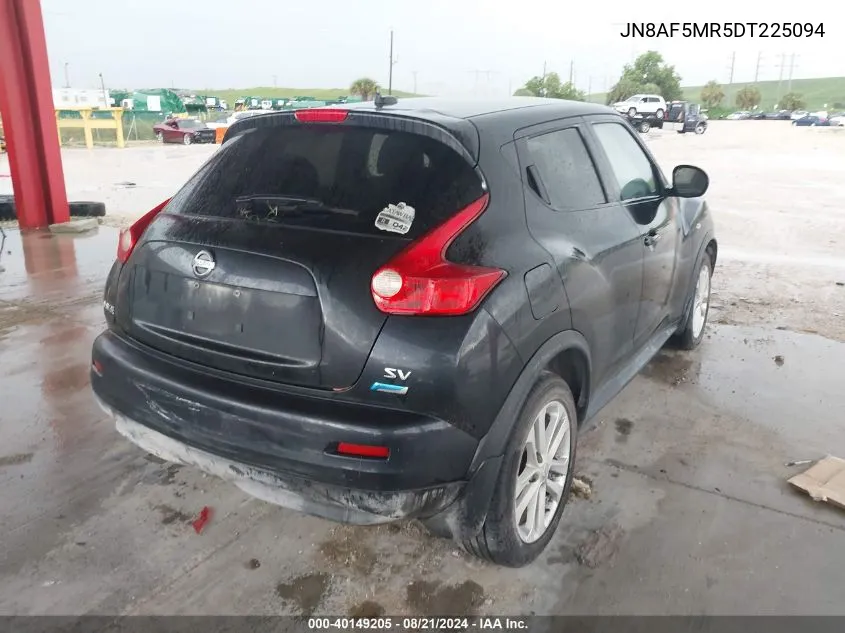 2013 Nissan Juke Sv VIN: JN8AF5MR5DT225094 Lot: 40149205