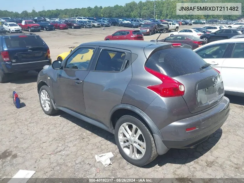 2013 Nissan Juke Sv VIN: JN8AF5MRXDT211482 Lot: 40192317