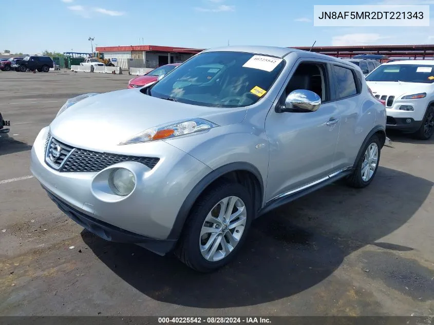 2013 Nissan Juke Sv VIN: JN8AF5MR2DT221343 Lot: 40225542