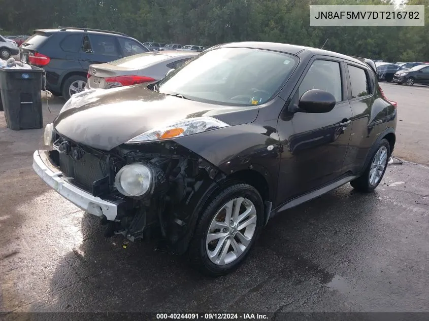 2013 Nissan Juke Sl VIN: JN8AF5MV7DT216782 Lot: 40244091