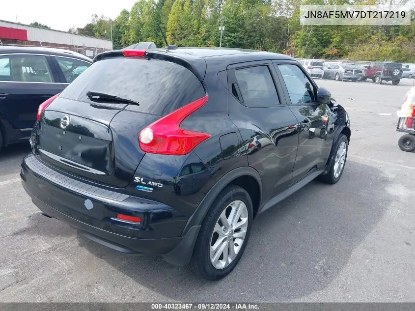 2013 Nissan Juke Sl VIN: JN8AF5MV7DT217219 Lot: 40323467