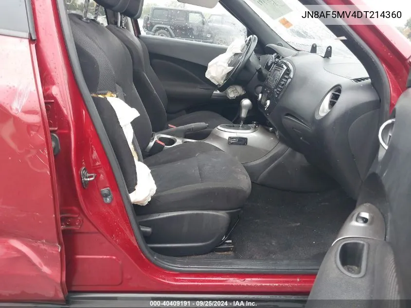 JN8AF5MV4DT214360 2013 Nissan Juke Sv