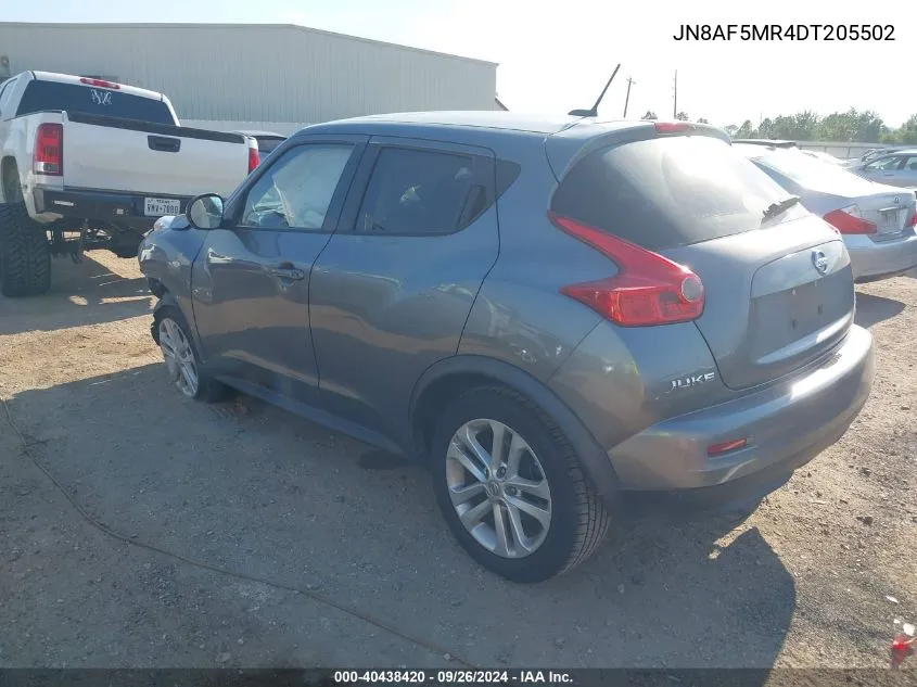 JN8AF5MR4DT205502 2013 Nissan Juke Sl