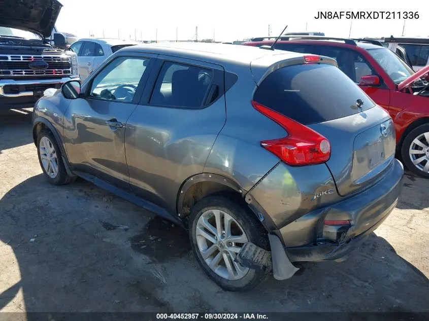 2013 Nissan Juke Sv VIN: JN8AF5MRXDT211336 Lot: 40452957