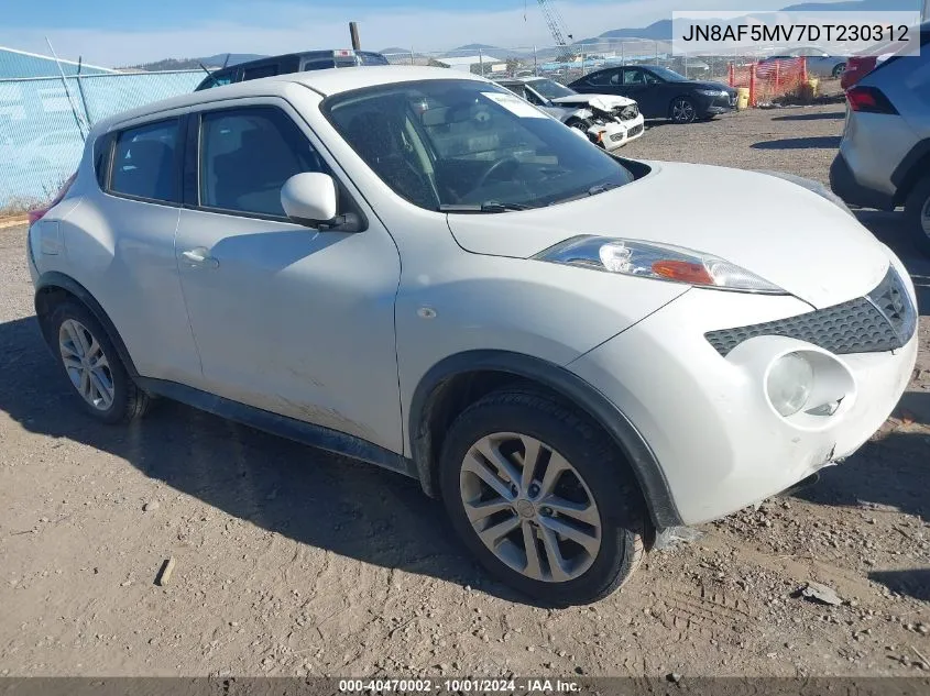 2013 Nissan Juke S/Sv/Sl VIN: JN8AF5MV7DT230312 Lot: 40470002