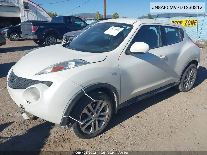 2013 Nissan Juke S/Sv/Sl VIN: JN8AF5MV7DT230312 Lot: 40470002