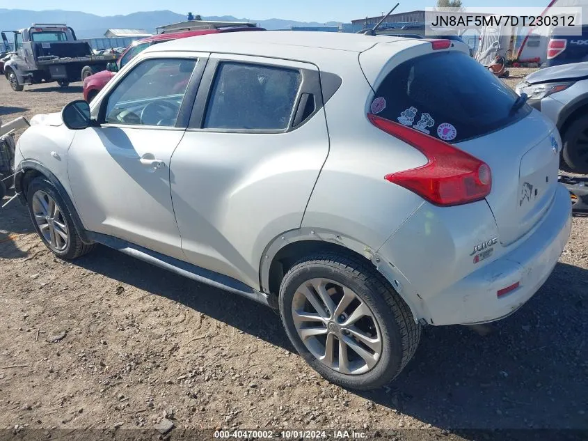 2013 Nissan Juke S/Sv/Sl VIN: JN8AF5MV7DT230312 Lot: 40470002