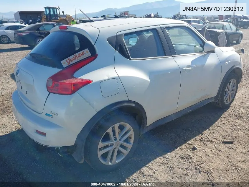 2013 Nissan Juke S/Sv/Sl VIN: JN8AF5MV7DT230312 Lot: 40470002