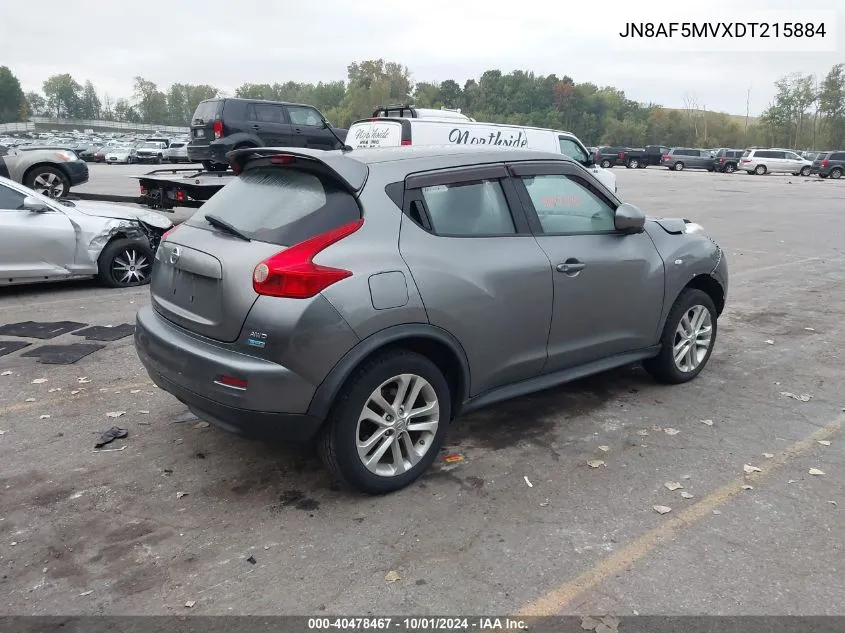 2013 Nissan Juke S VIN: JN8AF5MVXDT215884 Lot: 40478467