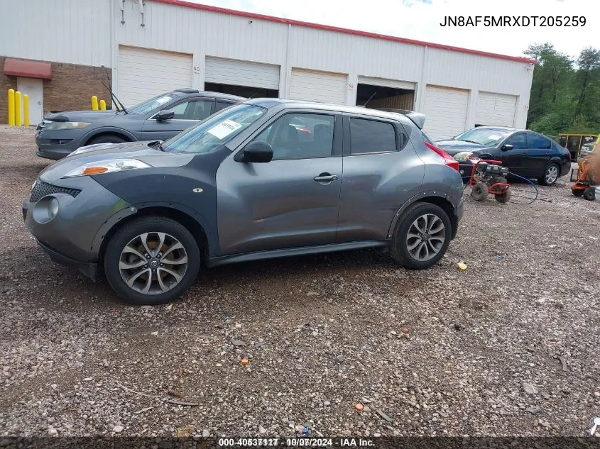 2013 Nissan Juke S/Sv/Sl VIN: JN8AF5MRXDT205259 Lot: 40537117