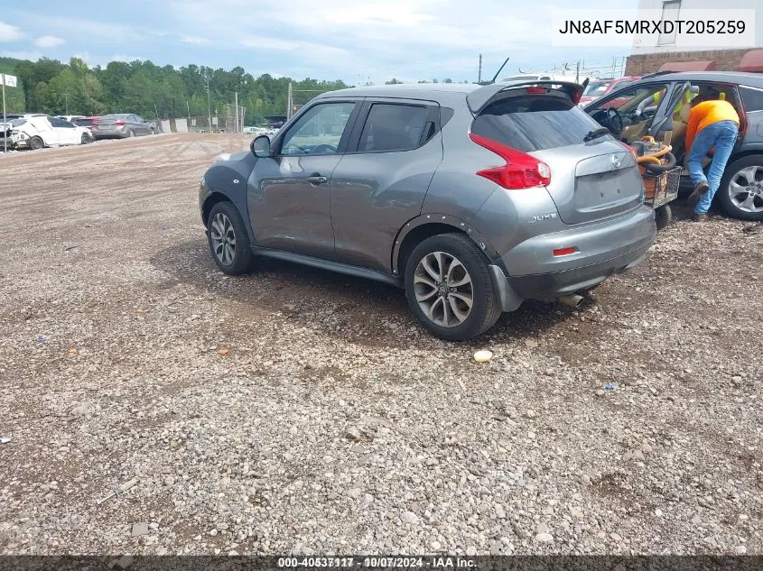 2013 Nissan Juke S/Sv/Sl VIN: JN8AF5MRXDT205259 Lot: 40537117