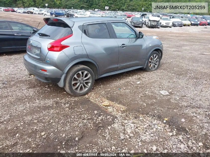 2013 Nissan Juke S/Sv/Sl VIN: JN8AF5MRXDT205259 Lot: 40537117