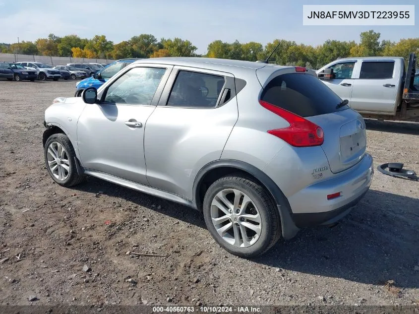 2013 Nissan Juke Sl VIN: JN8AF5MV3DT223955 Lot: 40560763