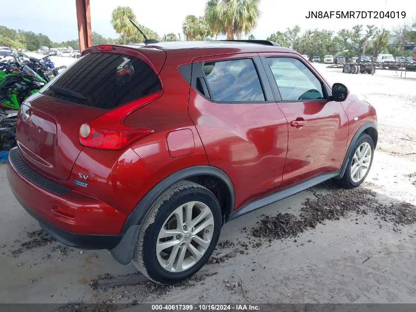 JN8AF5MR7DT204019 2013 Nissan Juke Sv