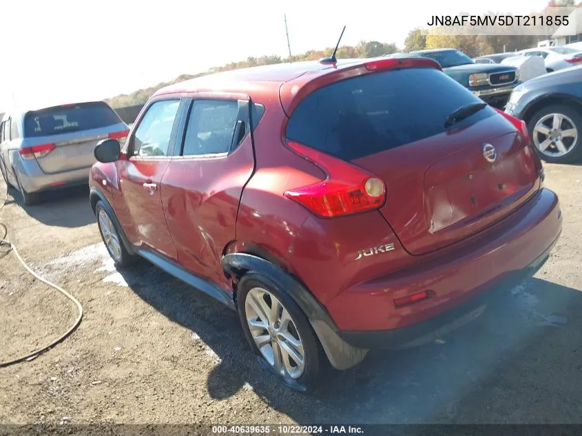 2013 Nissan Juke Sl VIN: JN8AF5MV5DT211855 Lot: 40639635