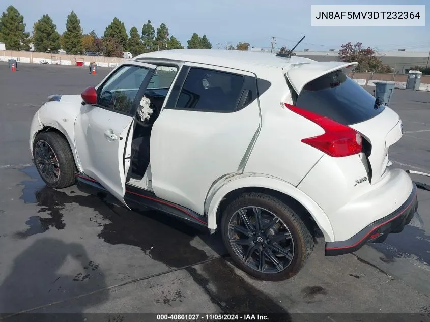 2013 Nissan Juke Nismo VIN: JN8AF5MV3DT232364 Lot: 40661027