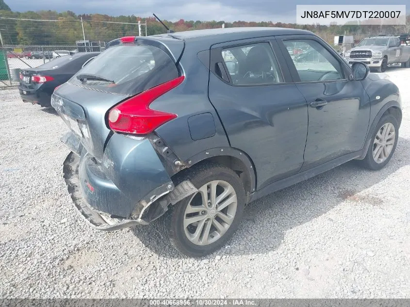 2013 Nissan Juke S VIN: JN8AF5MV7DT220007 Lot: 40668956