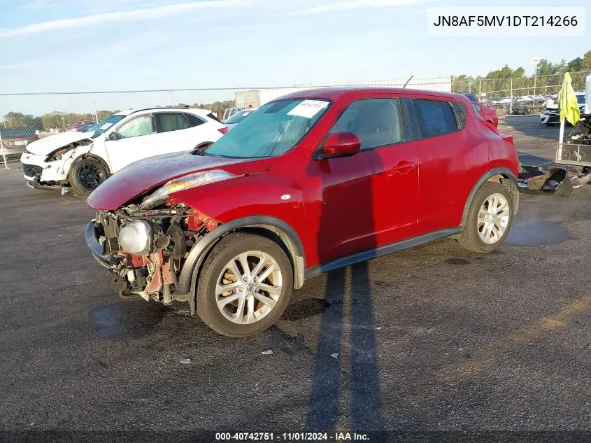 2013 Nissan Juke Sv VIN: JN8AF5MV1DT214266 Lot: 40742751