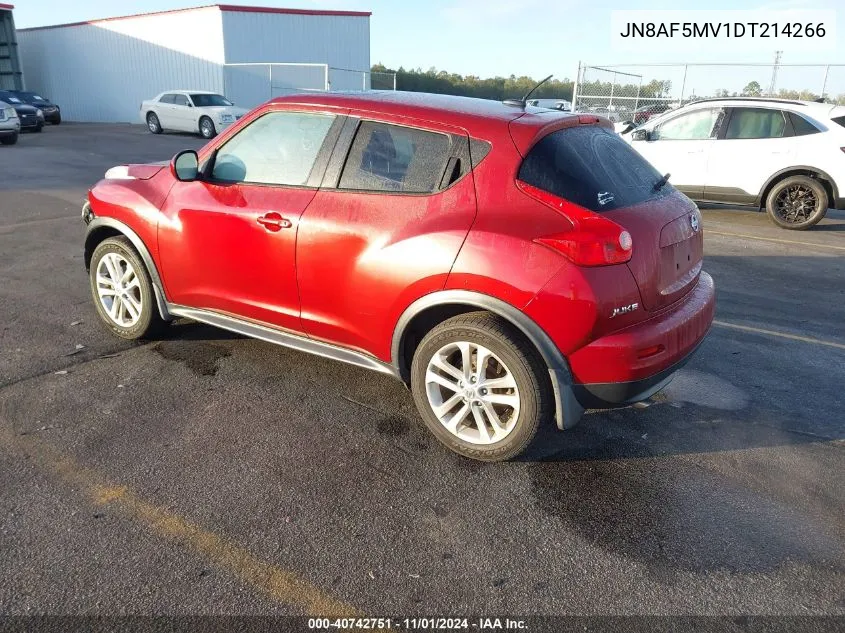 2013 Nissan Juke Sv VIN: JN8AF5MV1DT214266 Lot: 40742751