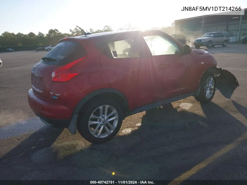 2013 Nissan Juke Sv VIN: JN8AF5MV1DT214266 Lot: 40742751