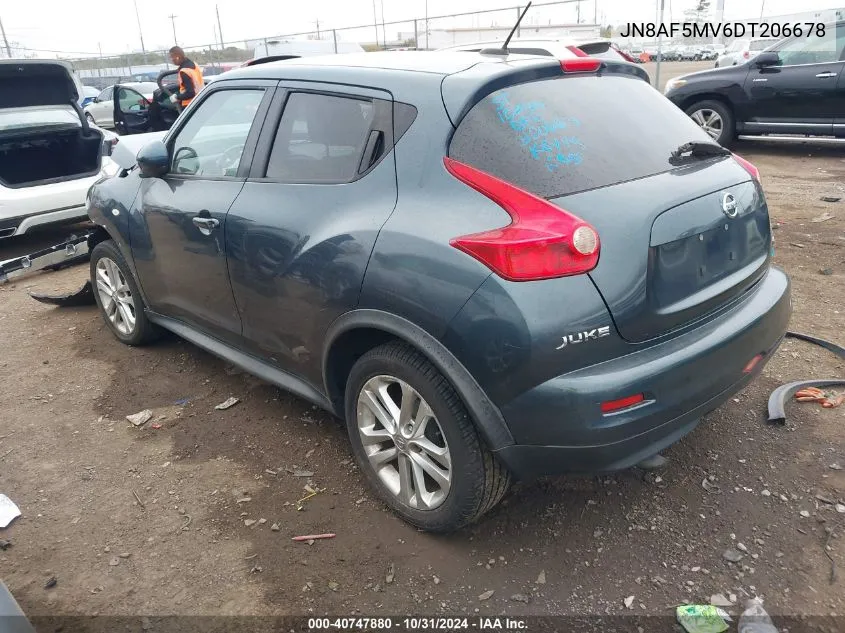 2013 Nissan Juke Sv VIN: JN8AF5MV6DT206678 Lot: 40747880