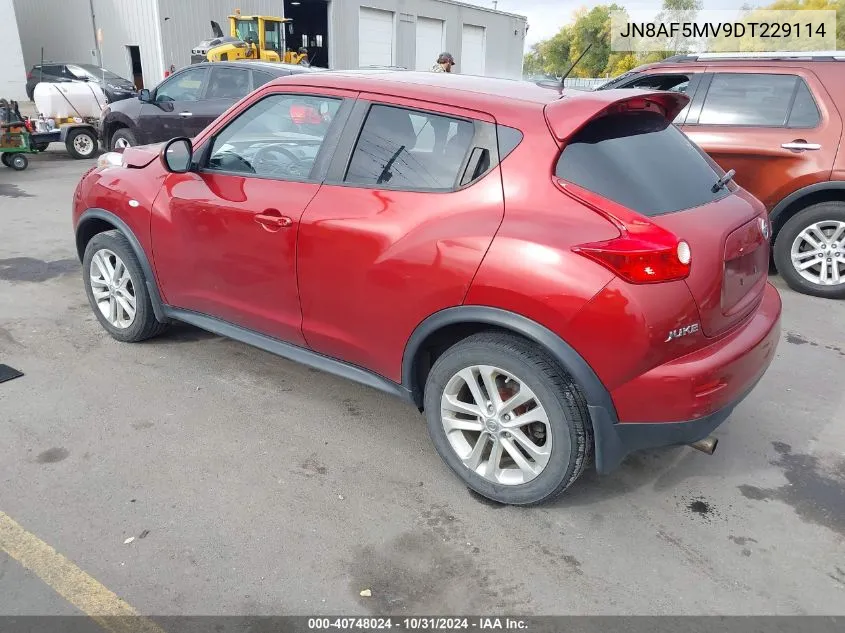 2013 Nissan Juke Sv VIN: JN8AF5MV9DT229114 Lot: 40748024