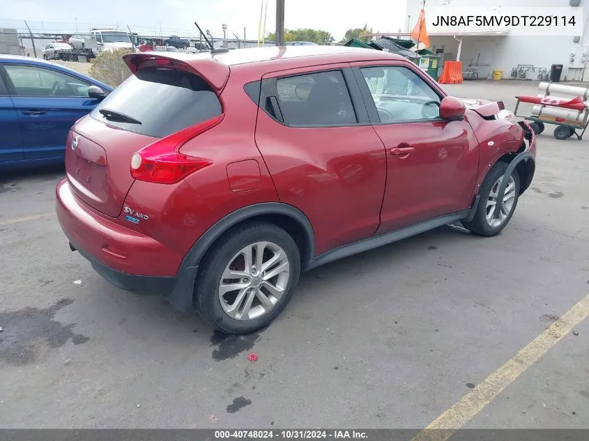 2013 Nissan Juke Sv VIN: JN8AF5MV9DT229114 Lot: 40748024