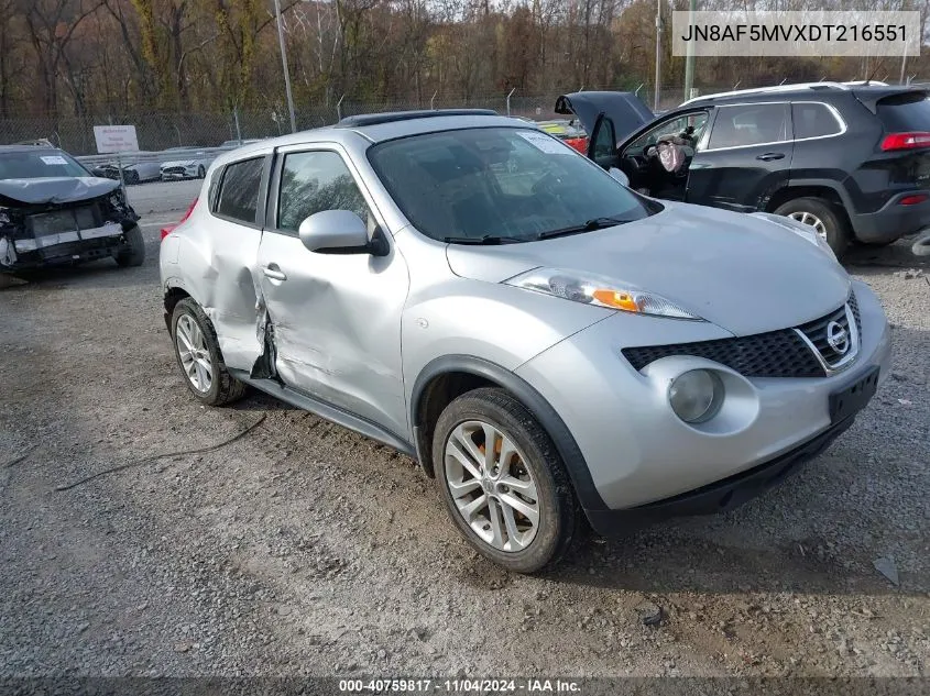 2013 Nissan Juke Sv VIN: JN8AF5MVXDT216551 Lot: 40759817