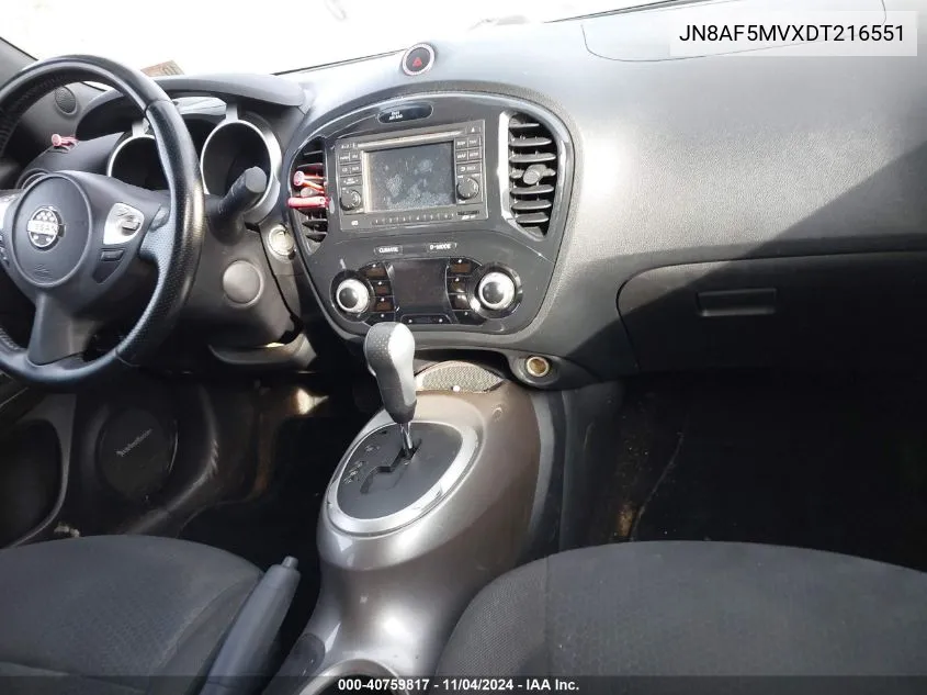 2013 Nissan Juke Sv VIN: JN8AF5MVXDT216551 Lot: 40759817