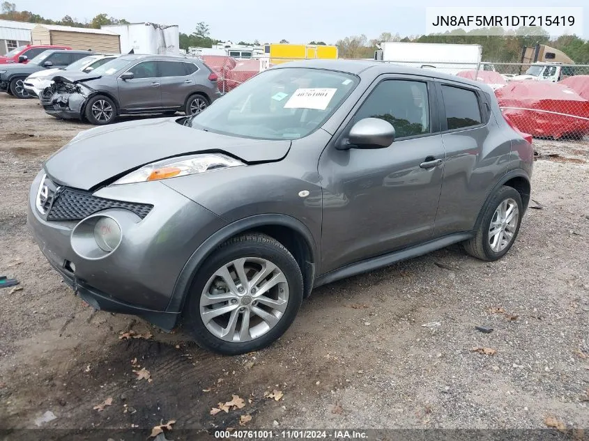 2013 Nissan Juke Sl VIN: JN8AF5MR1DT215419 Lot: 40761001