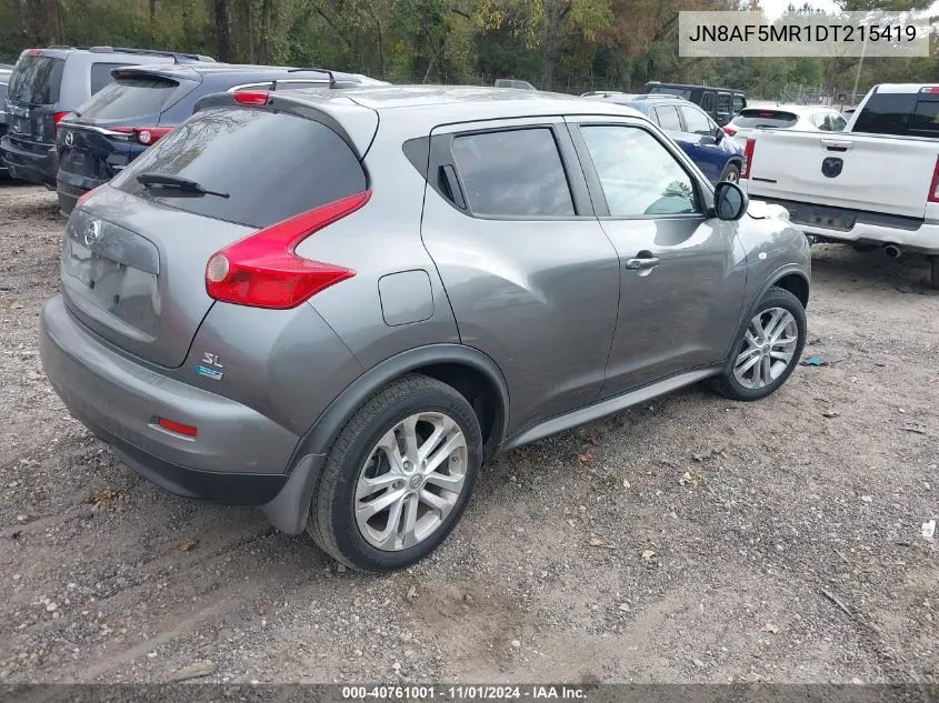 2013 Nissan Juke Sl VIN: JN8AF5MR1DT215419 Lot: 40761001