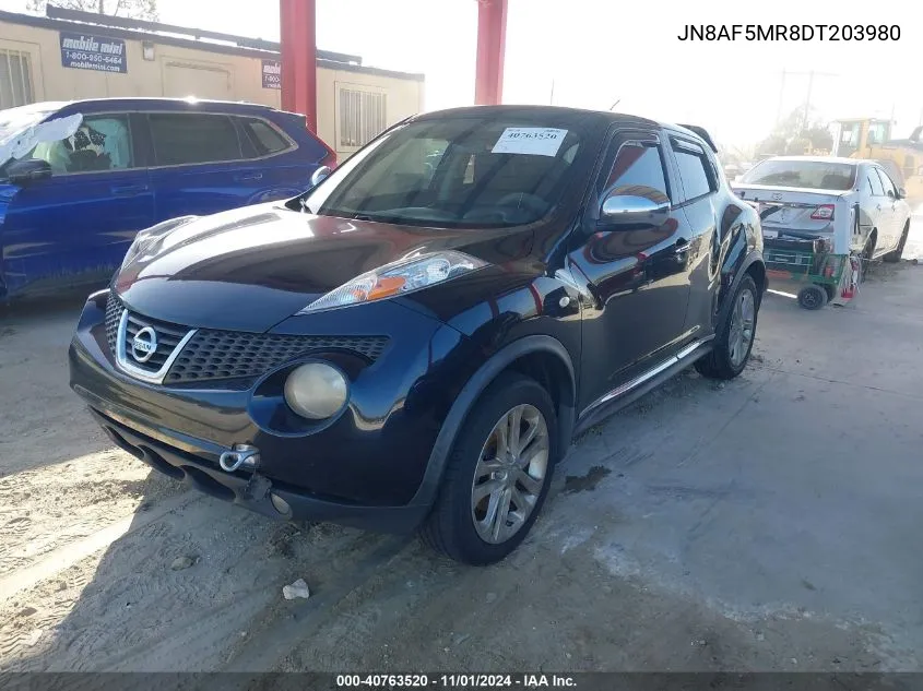 2013 Nissan Juke Sl VIN: JN8AF5MR8DT203980 Lot: 40763520