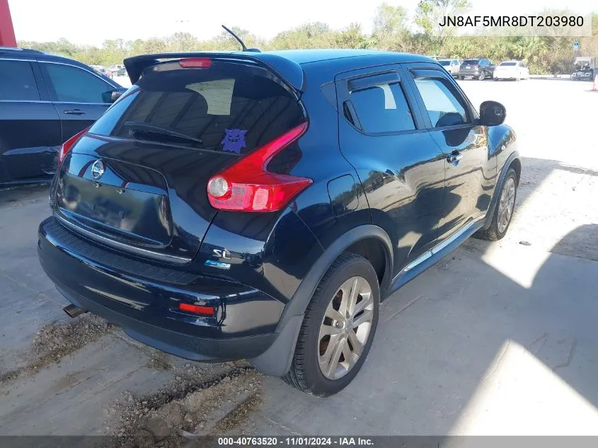 2013 Nissan Juke Sl VIN: JN8AF5MR8DT203980 Lot: 40763520