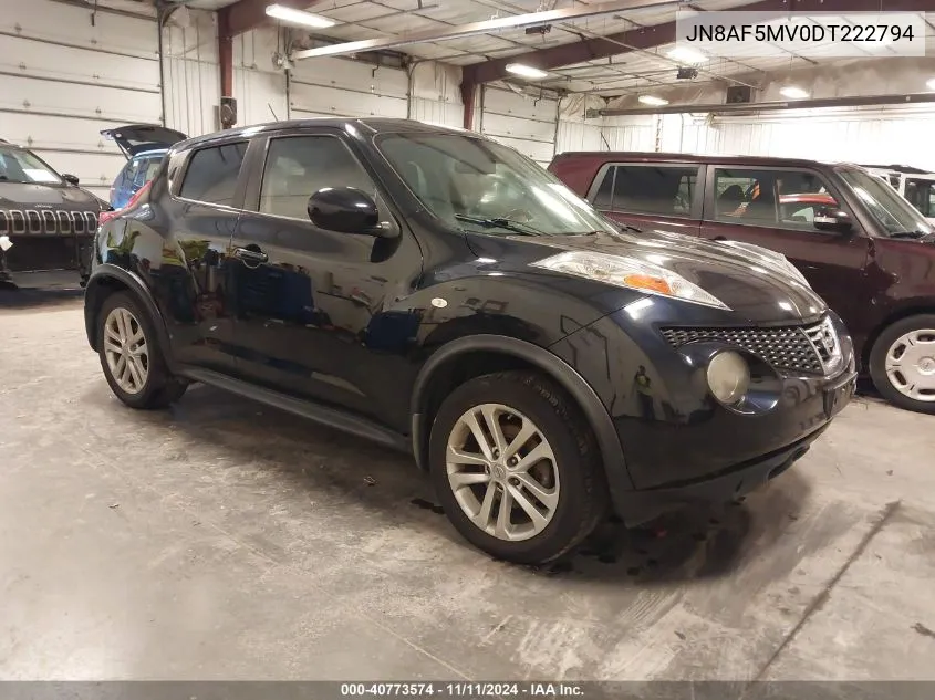 2013 Nissan Juke Sv VIN: JN8AF5MV0DT222794 Lot: 40773574