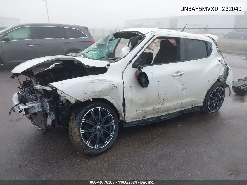 2013 Nissan Juke Nismo VIN: JN8AF5MVXDT232040 Lot: 40776389