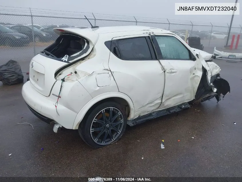 2013 Nissan Juke Nismo VIN: JN8AF5MVXDT232040 Lot: 40776389