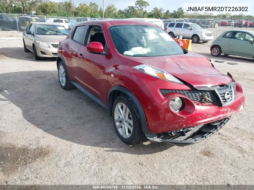 2013 Nissan Juke Sv VIN: JN8AF5MR2DT226302 Lot: 40784745