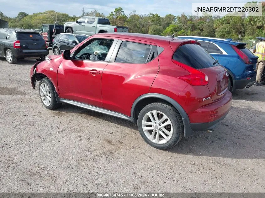 2013 Nissan Juke Sv VIN: JN8AF5MR2DT226302 Lot: 40784745