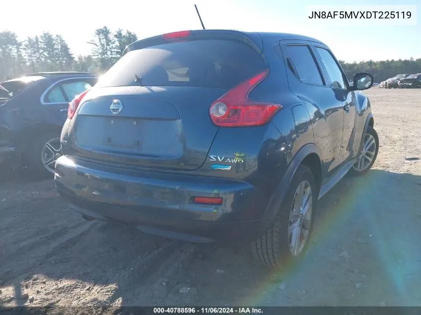 2013 Nissan Juke Sv VIN: JN8AF5MVXDT225119 Lot: 40788596