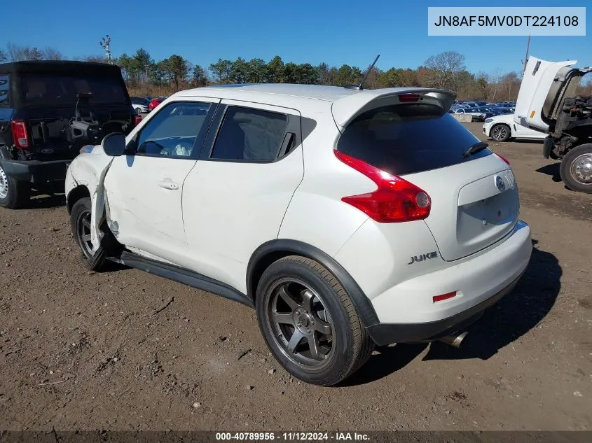 2013 Nissan Juke Sl VIN: JN8AF5MV0DT224108 Lot: 40789956