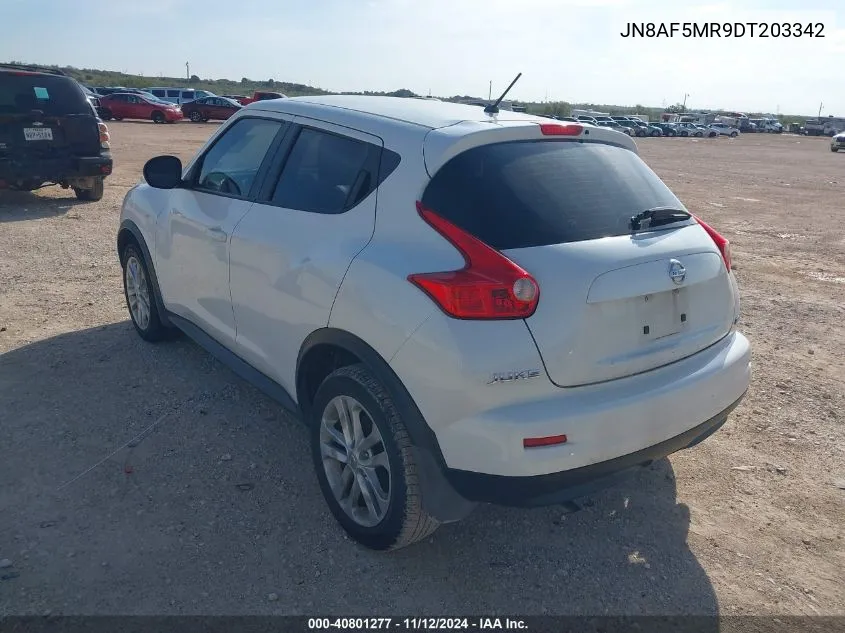 2013 Nissan Juke S VIN: JN8AF5MR9DT203342 Lot: 40801277