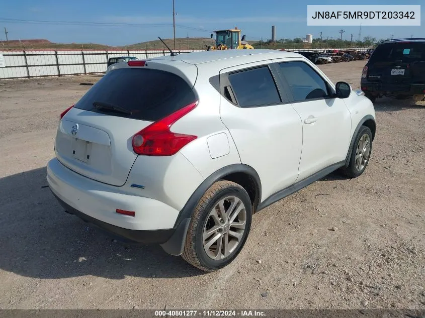 2013 Nissan Juke S VIN: JN8AF5MR9DT203342 Lot: 40801277